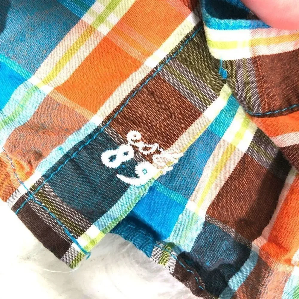 The Children's Place Infant's Button Down Plaid Shirt Size 3-6M